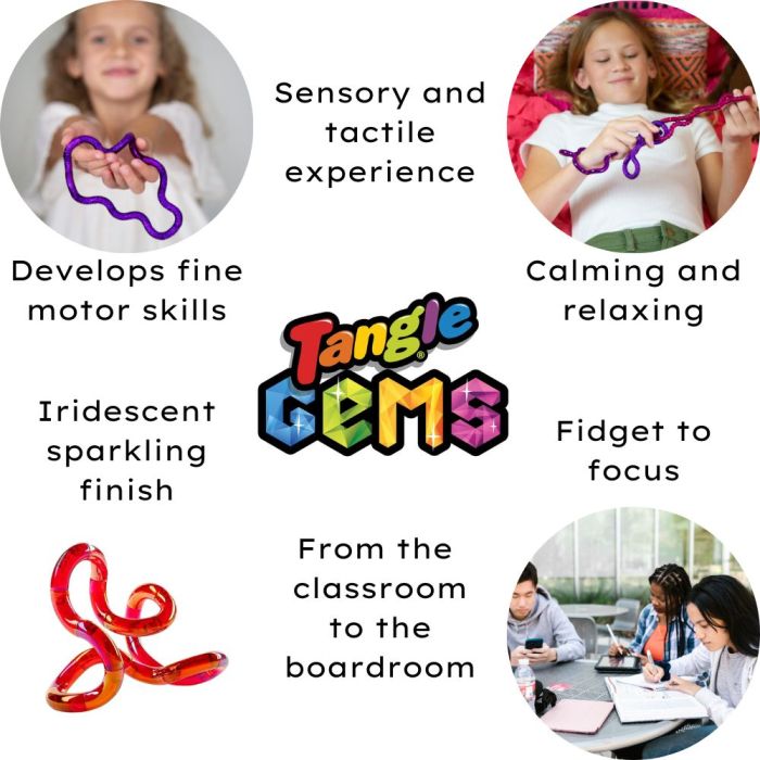 Tangle Jr Gem Series Infographic