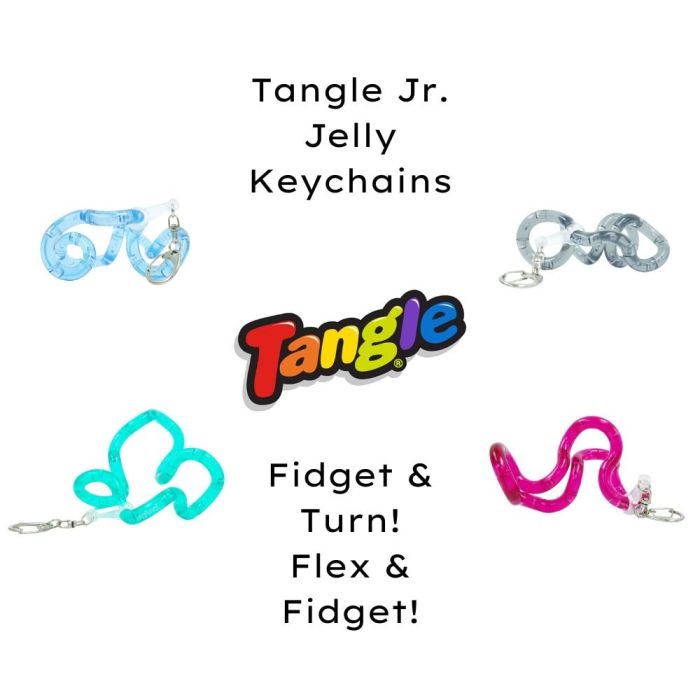 Tangle Jr Jelly Keychain Collection