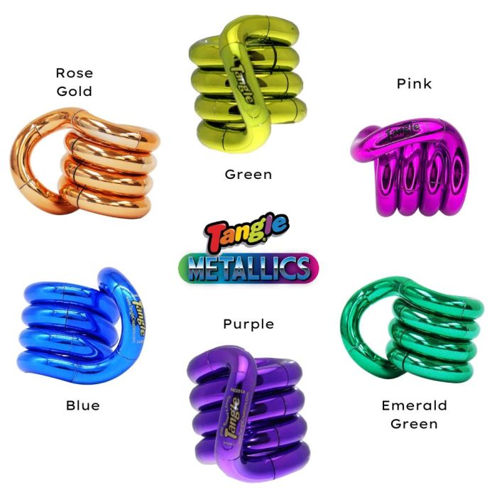 Tangle Jr Smooth Metallic Collection Colours