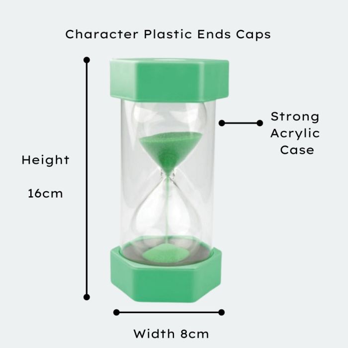 Tink n Stink Sand Timer 1 Minute Green Measured