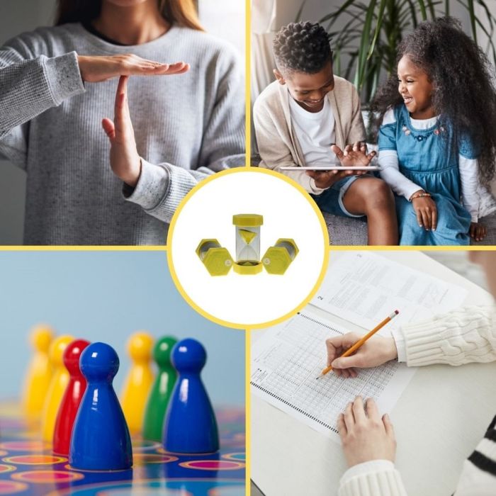 Tink n Stink Sand Timer 3 Minute Yellow Lifestyle