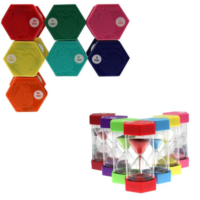 Tink n Stink Sand Timer Set of 7 Assorted 1
