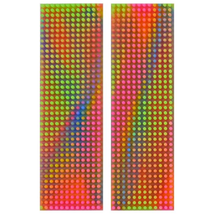 Pack of Two Raindow Coloured Textured Zen Strips