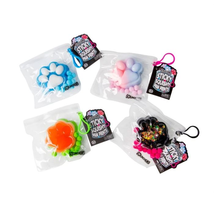 Scrunchems Sticky Squishy Paw Prints