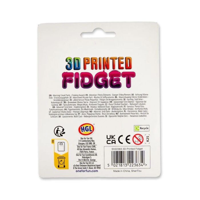 3D Printed Fidget