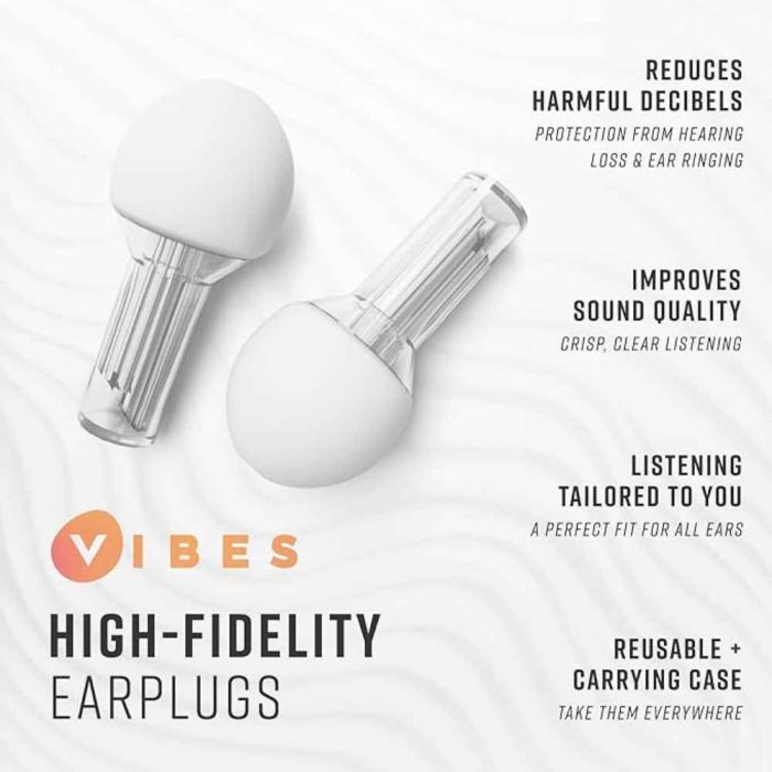 Vibes High Fidelity Noise Reduction Ear Plugs