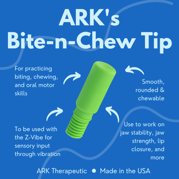 Ark's Z-Vibe Bite n Chew Tip Infographic