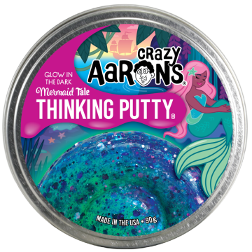 Crazy Aaron's Thinking Putty Glow Mermaid Tale