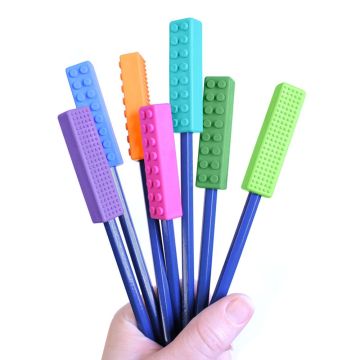 ARK's Brick Stick Chewable Pencil Topper Group