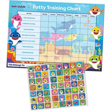 Baby Shark Potty Toilet Training Chart Paper Projects