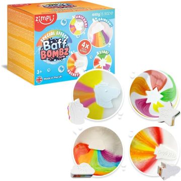 Baff Bombz Special Effect 4 Pack Contents 2