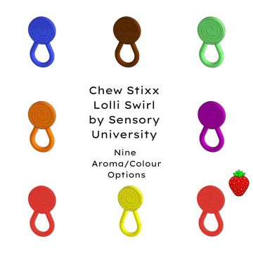 Chew Stixx Swirl Lolli Sensory University Collection Nine Flavours