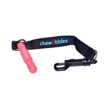 Chubuddy Chewubbles Tube Zilla Jr Clip On Tether Red