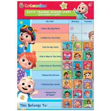 CoComelon Potty Training Reward Chart Paper Projects