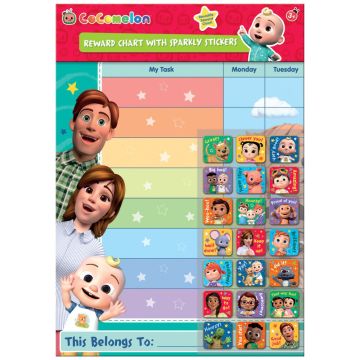 CoComelon Reward Chart Paper Projects