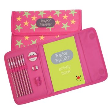 Content & Calm Traveller Journal Pink Star Fabric