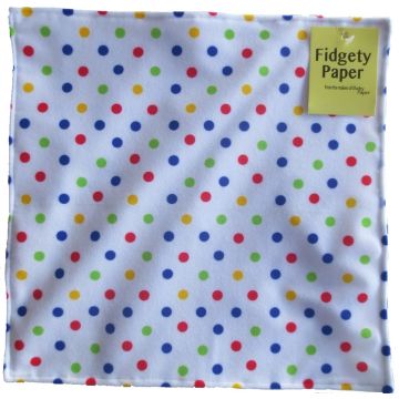 Fidgety Paper Sensory Toy Pocket Large Polka Dot