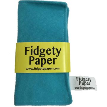 Fidgety Paper Sensory Toy Pocket Sized Turquoise