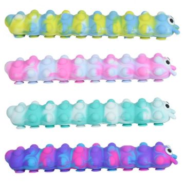 Light Up Suction Push Popper Caterpillar SV21418 Tobar HGL