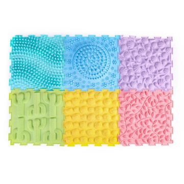 Massage Puzzle Floor Tiles Set of 6 TEXMP6 Playlearn