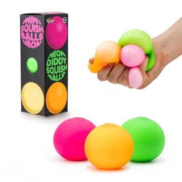 Neon Diddy Squish Balls 3 Pack 39999 Tobar