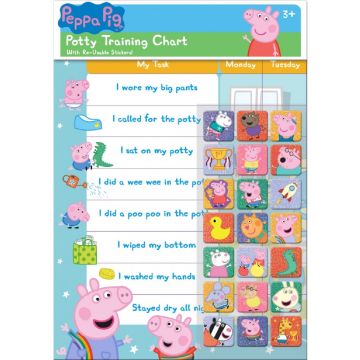 Peppa Pig Potty and Toilet Training Chart 
