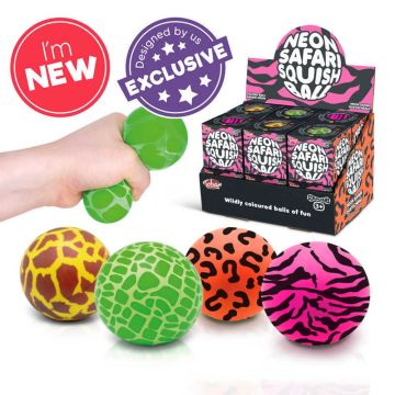 Scrunchems Neon Safari Squish Ball 38669 Tobar
