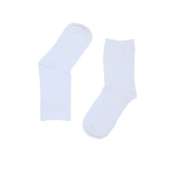 Seamfree Comfort Sensory School Socks City of Clouds White