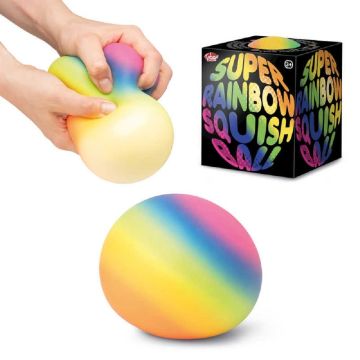 Super Rainbow Squish Ball 38441 Tobar HGL