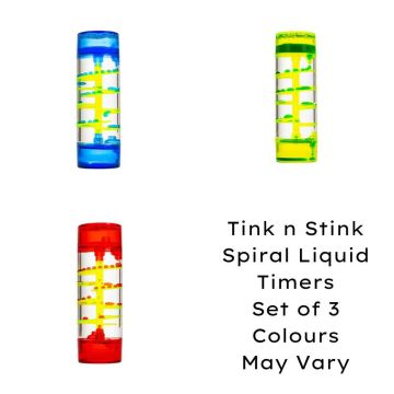 Tink n Stink Spiral Liquid Timers Set of 3
