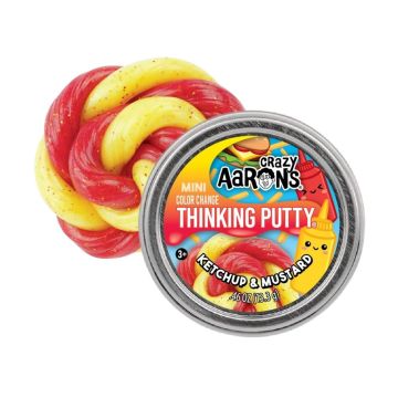 Crazy Aaron’s Thinking Putty – Mini Tin-Ketchup &amp; Mustard