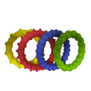 Sensory Assorted Textured Rings 4 pk